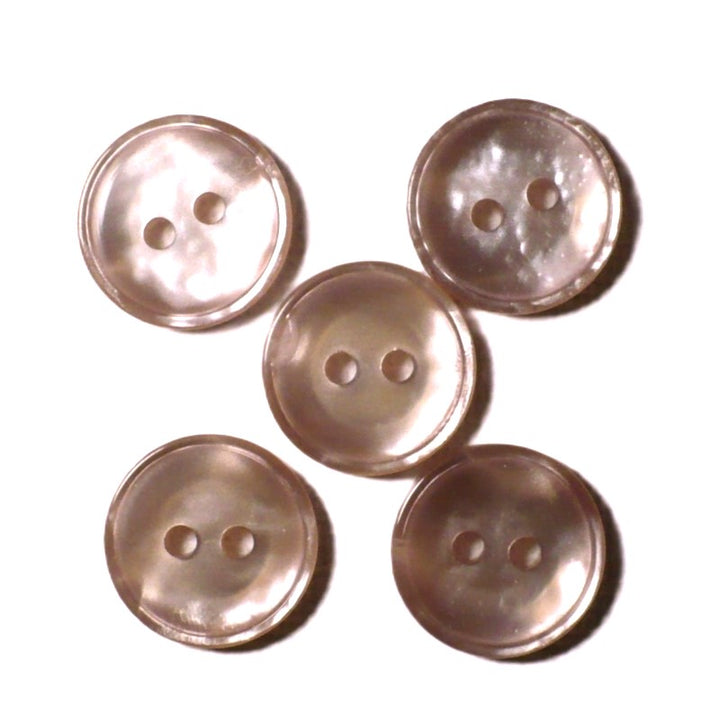 23L Two Hole Soft Pink MOP Shell Buttons