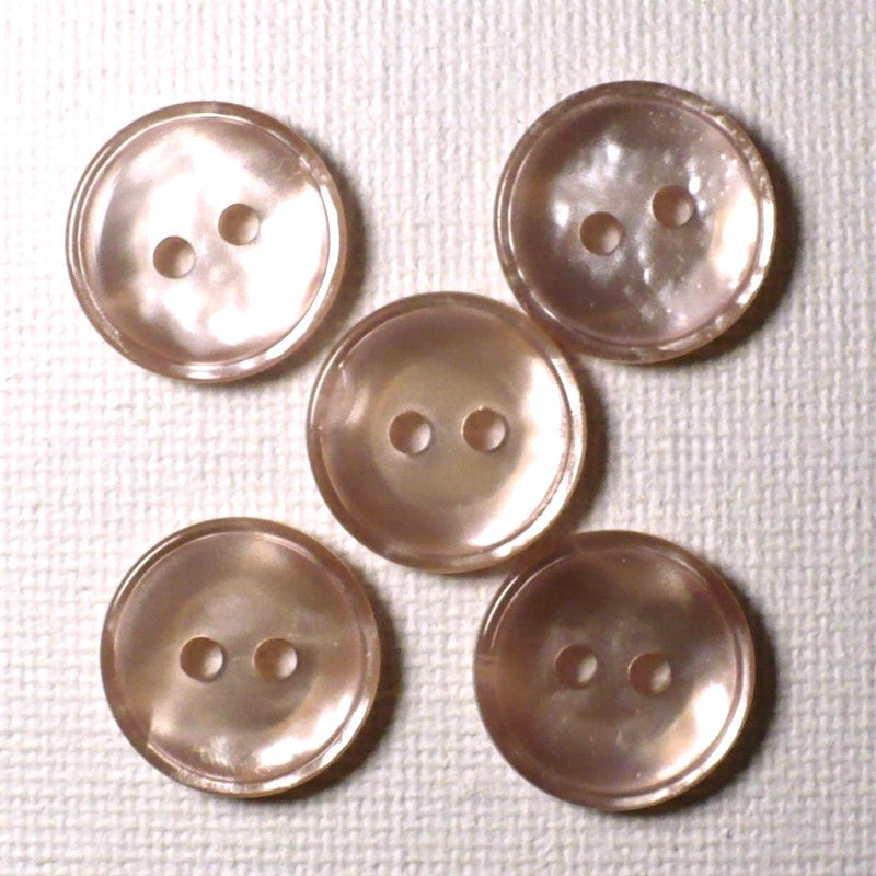 23L Two Hole Soft Pink MOP Shell Buttons