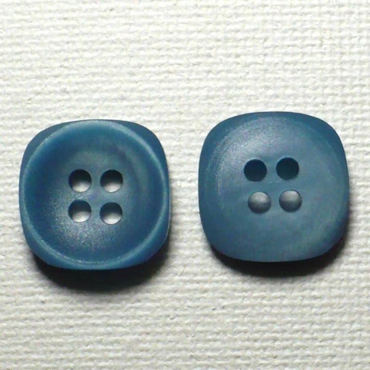 24L Teal Blue Four Hole Casein Buttons