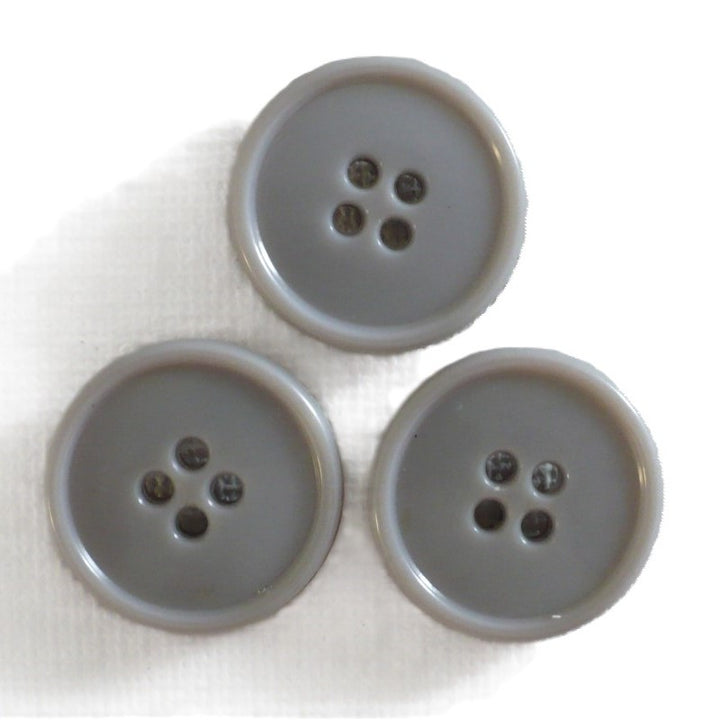 30L Grey Four Hole Plastic Buttons