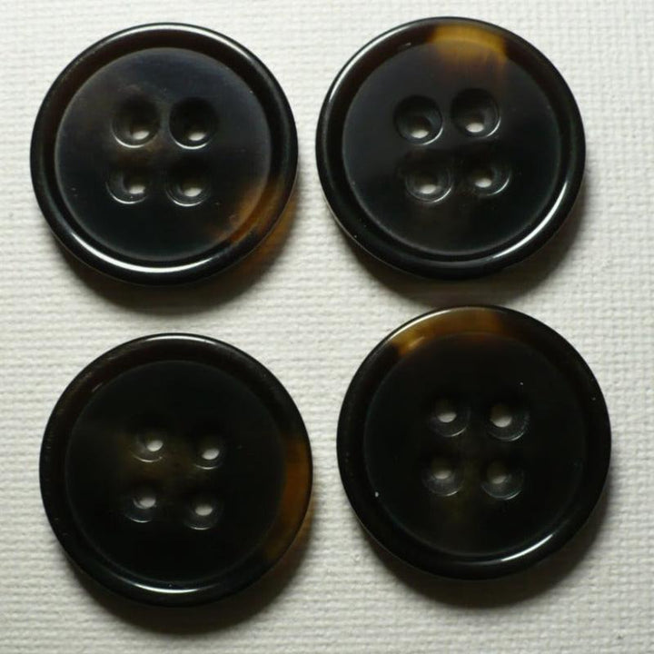 37L Faux Tortoise Shell Four Hole Buttons