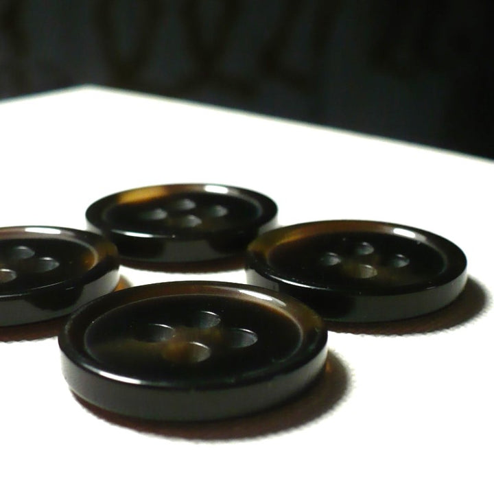 37L Faux Tortoise Shell Four Hole Buttons