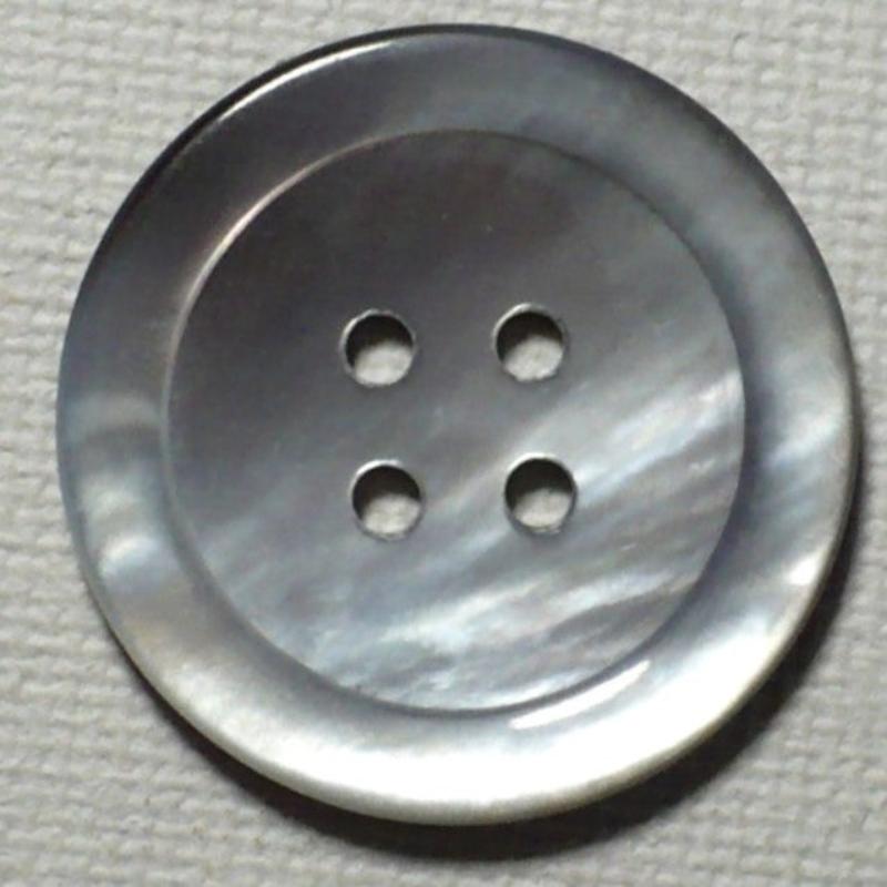 40L Four Hole Grey MOP Button