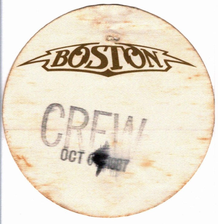 Boston Third Stage Tour Vintage Crew Pass 1987.