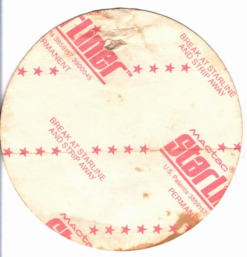 Boston Third Stage Tour Vintage Crew Pass back view 1987.