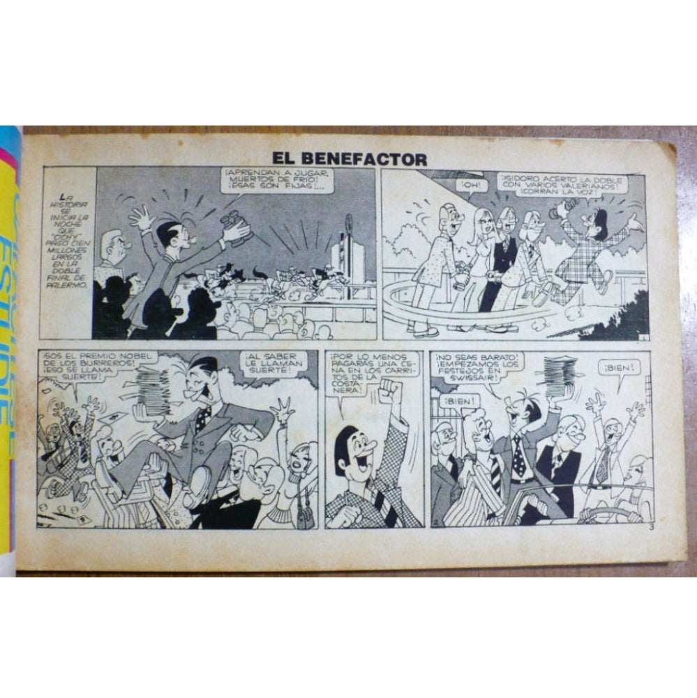 Locuras de Cañones El Benefactor by Dante Quinterno, 1979, interior page.