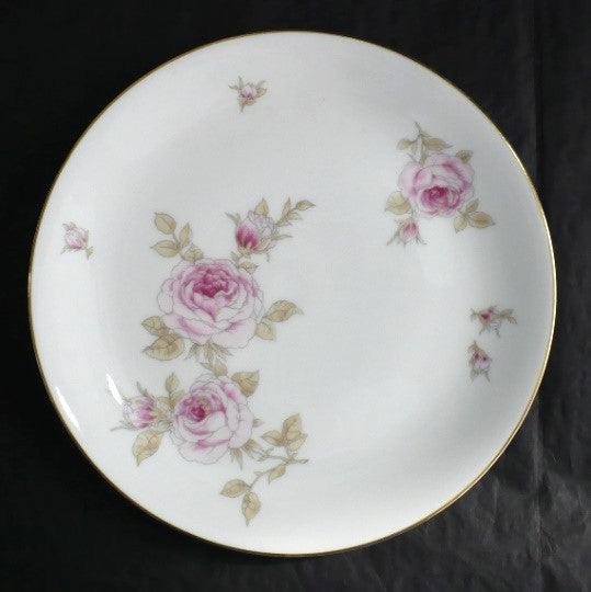 1970s Vintage Off Center Roses Salad Plate China Johann Haviland Replacement 7.5 inches
