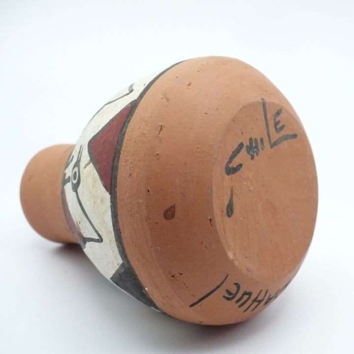 Mid-Century Diaguita-Style Ceramic Vase, Handcrafted Chilean Folk Art Vase.