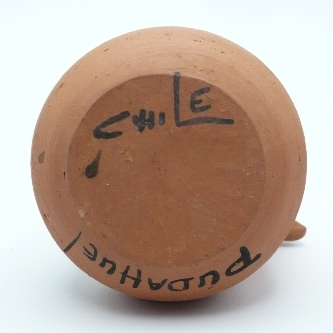 Mid-Century Diaguita-Style Ceramic Vase, Handcrafted Chilean Folk Art Vase.