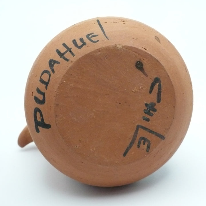 Mid-Century Diaguita-Style Ceramic Vase, Handcrafted Chilean Folk Art Vase.