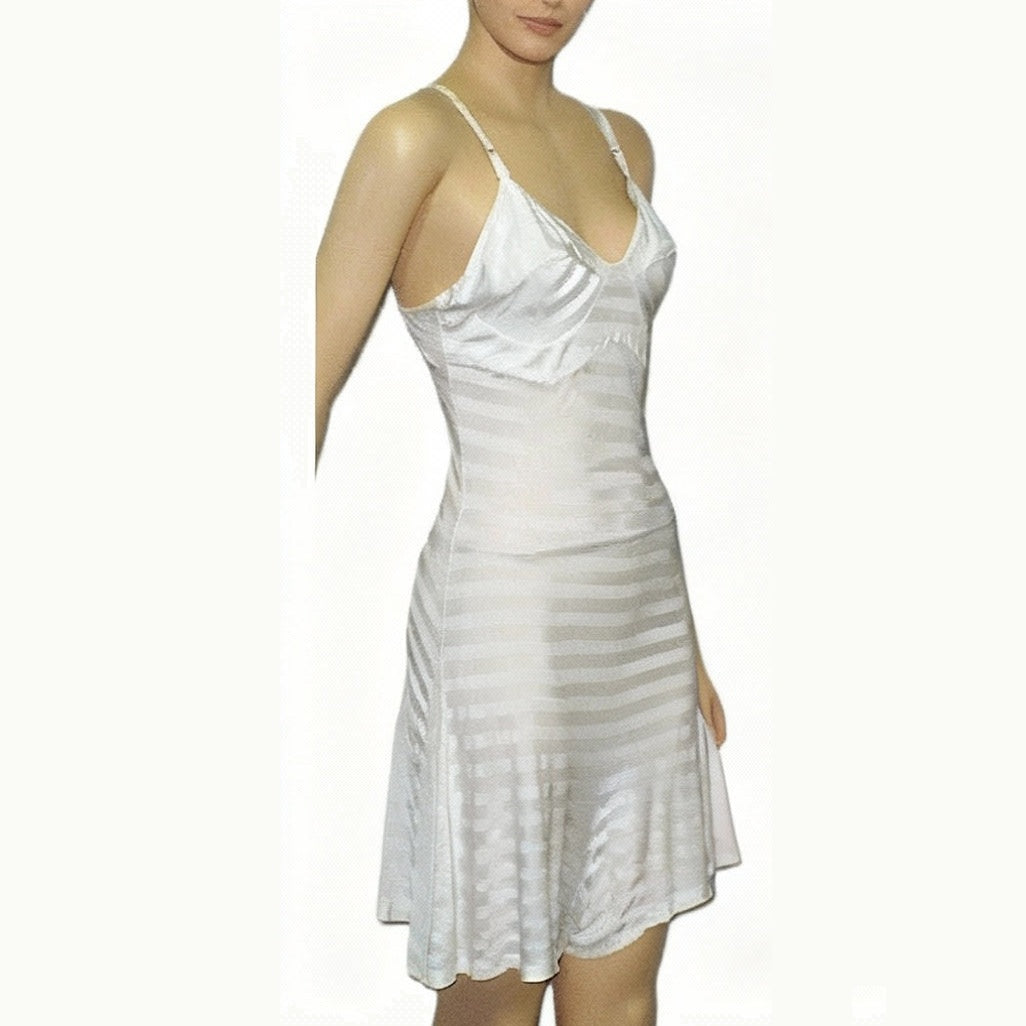 1929 1920s 30s Vintage Step-in White Rayon Teddy Lingerie Poor Things.