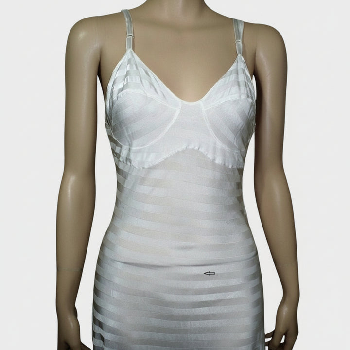 1929 1920s 30s Vintage Step-in White Rayon Teddy Lingerie Poor Things.