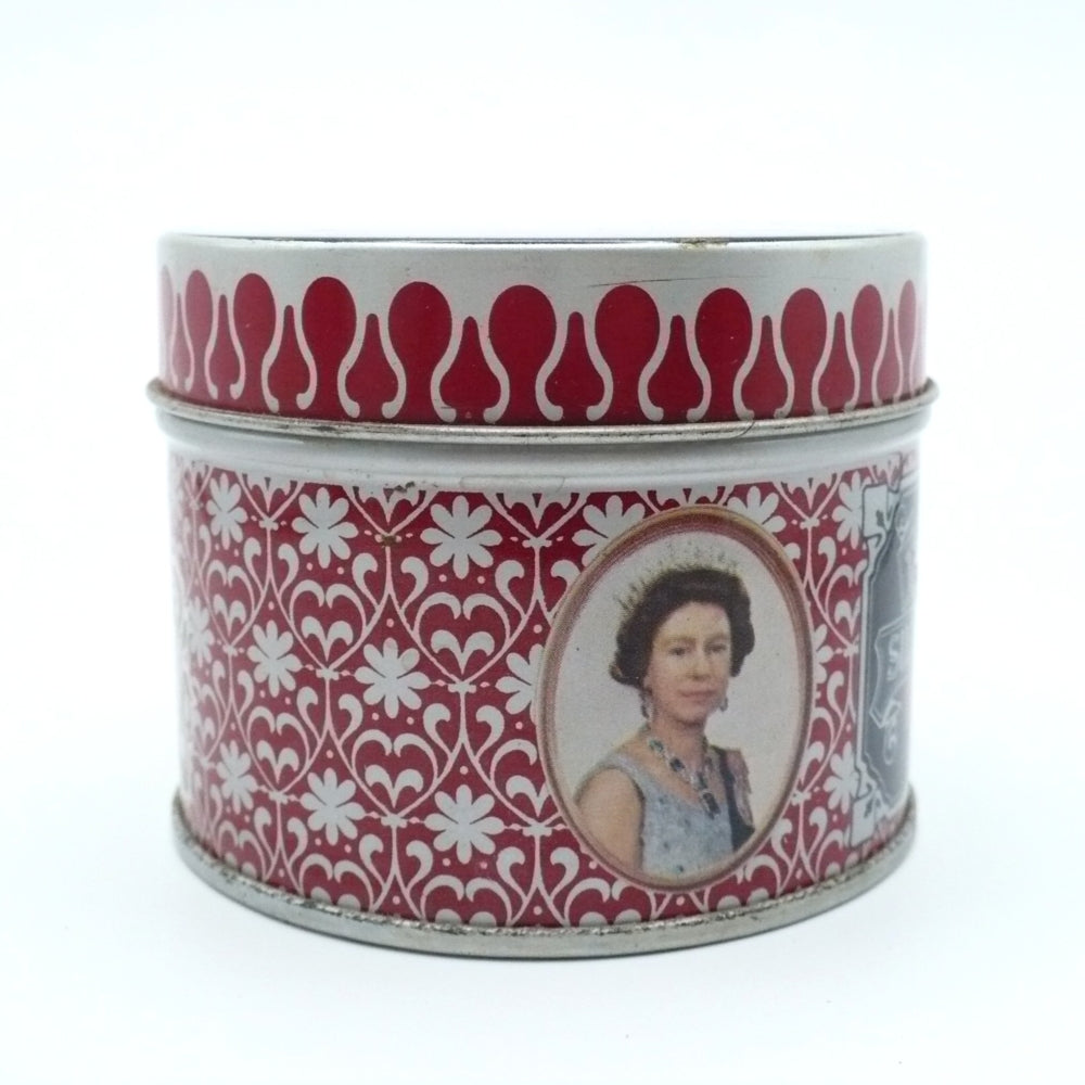 1977 Queen Elizabeth II Silver Jubilee Lithograph Match Tin, Vintage Souvenir.