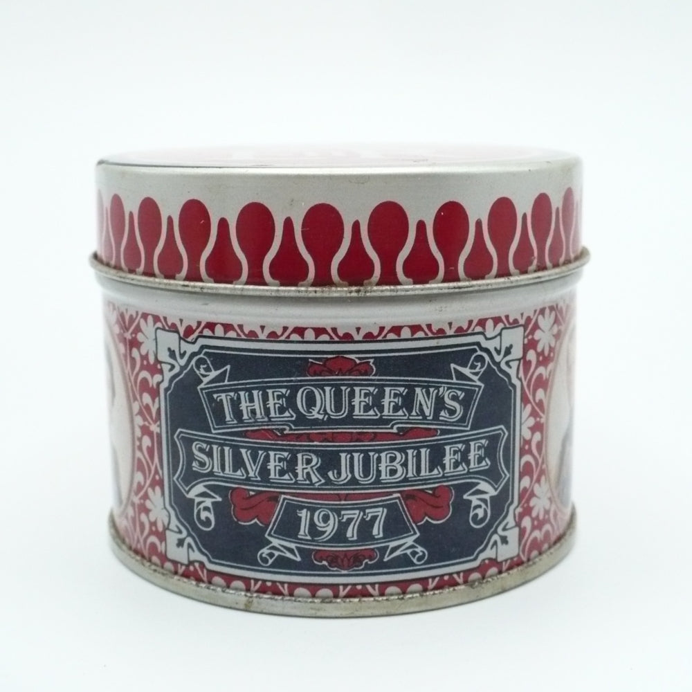 1977 Queen Elizabeth II Silver Jubilee Lithograph Match Tin, Vintage Souvenir.
