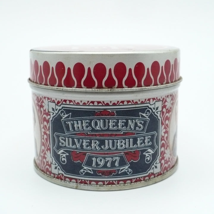 1977 Queen Elizabeth II Silver Jubilee Lithograph Match Tin, Vintage Souvenir.