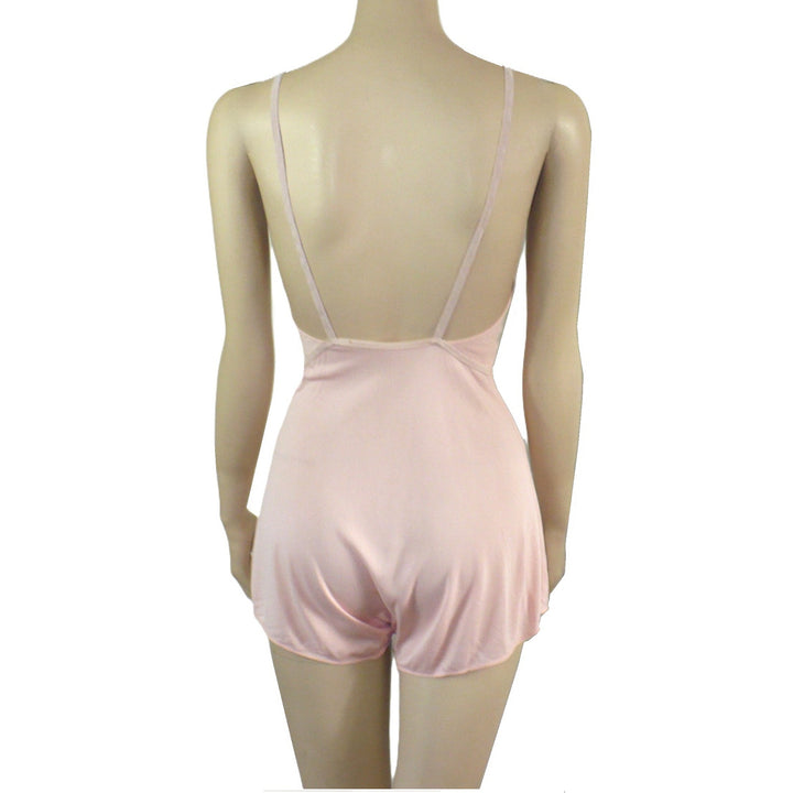 1930s vintage Powder Pink Step-in Chemise Combination Lingerie.