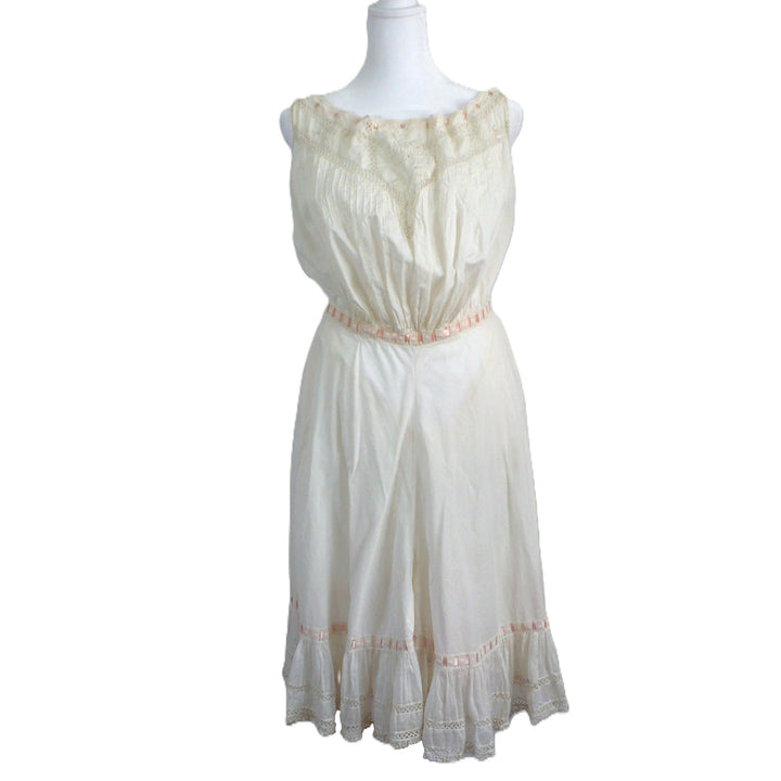 Edwardian Lace Combination Corset Cover & Drawers .