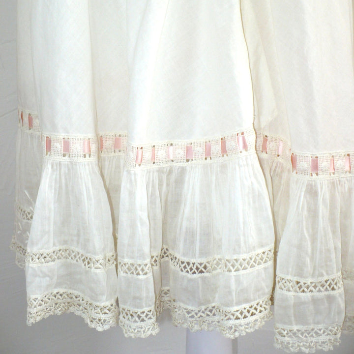Edwardian Lace Combination Corset Cover & Drawers .