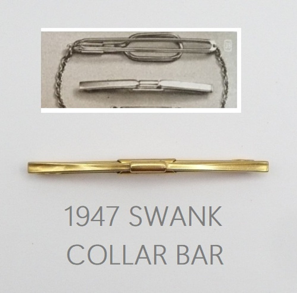 Vintage collar bar clasp  clip.