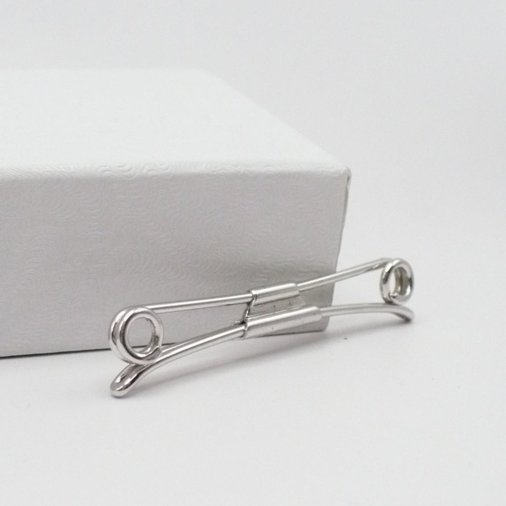 Gatsby 1920s Dapper Delight Collar Bar Clip by B&W Swank Men's Vintage Jewelry.