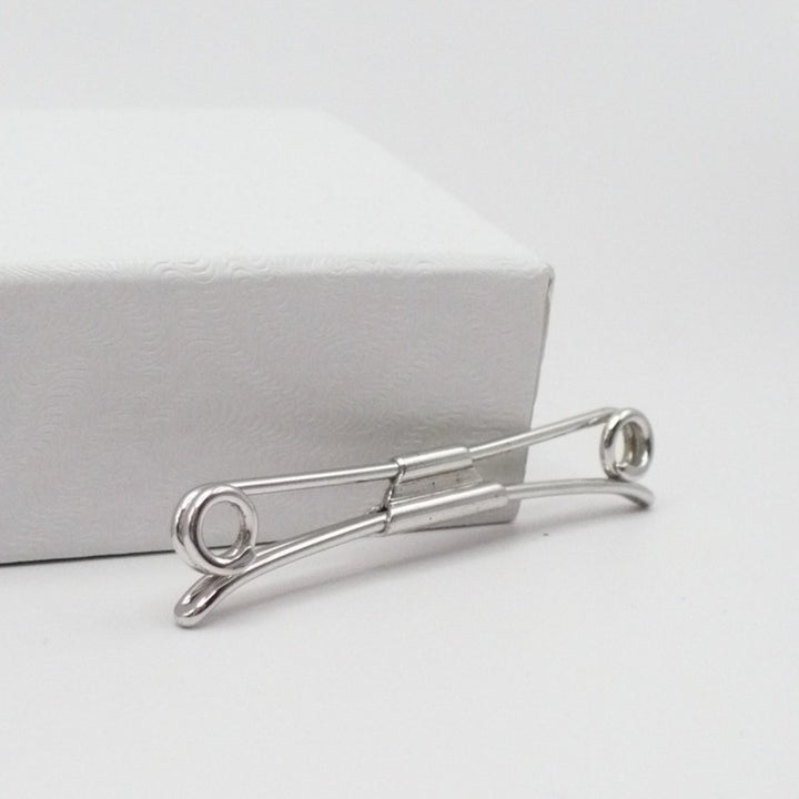 Gatsby 1920s Dapper Delight Collar Bar Clip by B&W Swank Men's Vintage Jewelry.