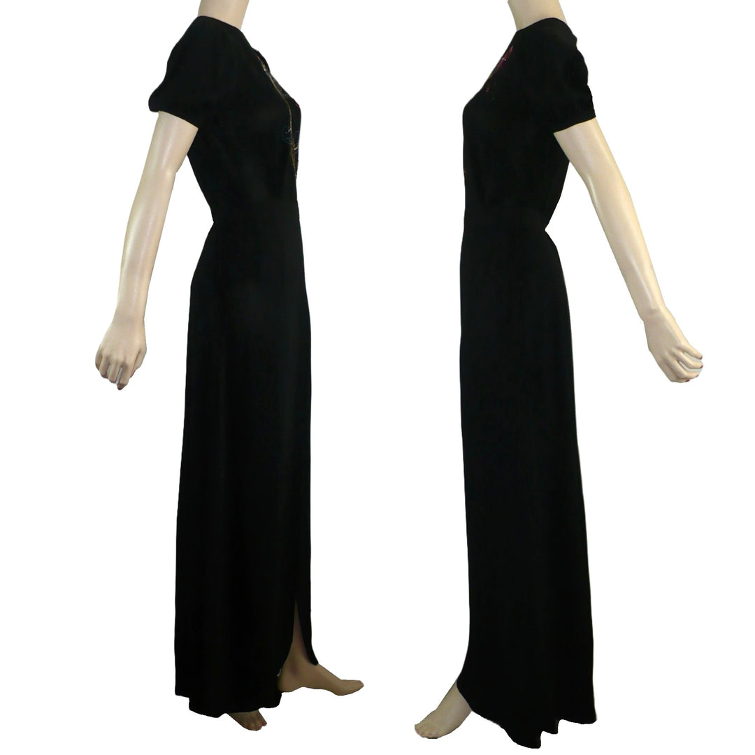 1940s Bird of Paradise Evening Ensemble.