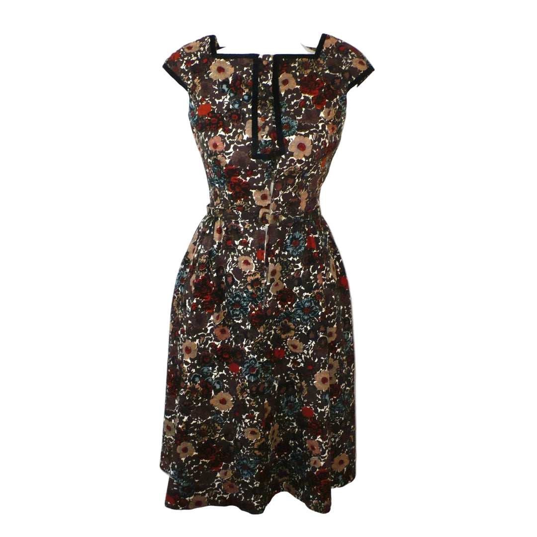 1960s Vintage Shannon Rodgers Day Dress, front, on dress form.