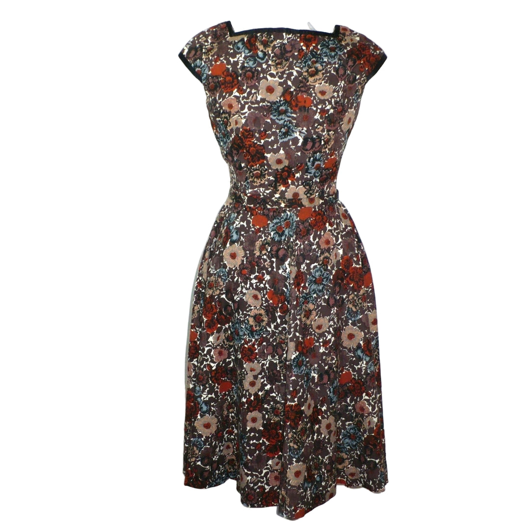 1960s Vintage Shannon Rodgers Day Dress, back, on dress form