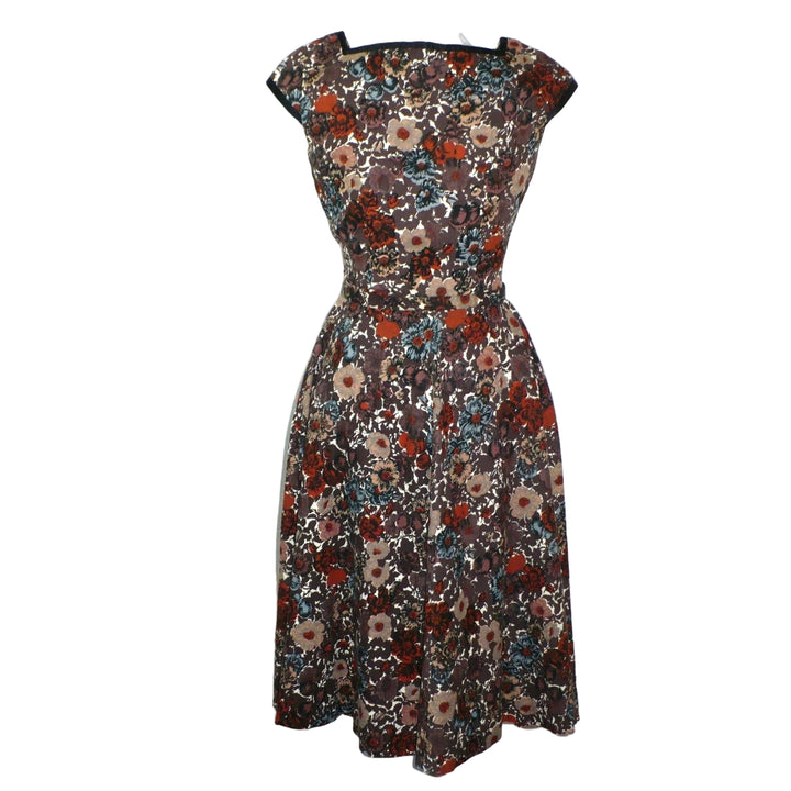 1960s Vintage Shannon Rodgers Day Dress, back, on dress form