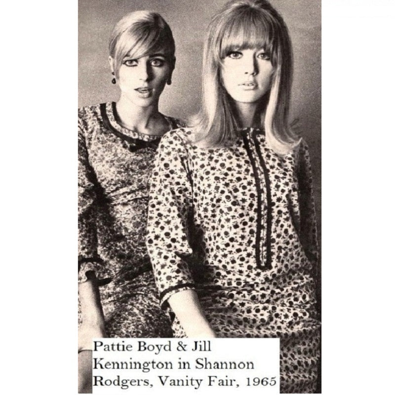 Historical 1960s fashion print advertisement for reference.