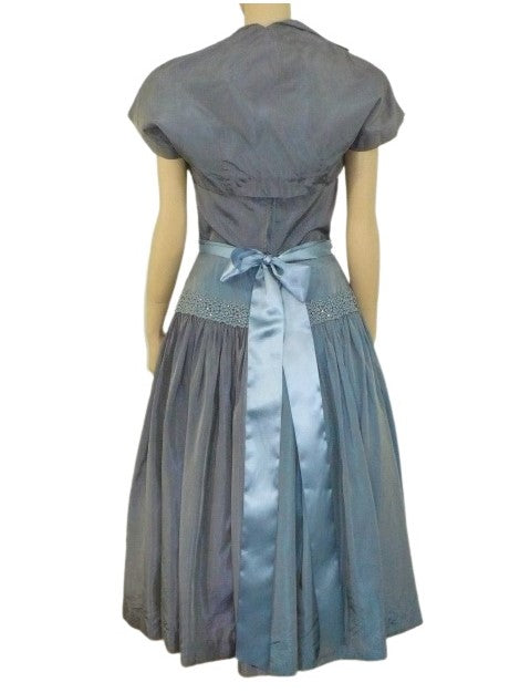 1950s Vintage Rhinestone Prom Dress and Bolero