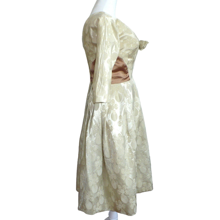 XS 1960 Vintage Winter Wedding or Champagne Party Dress.