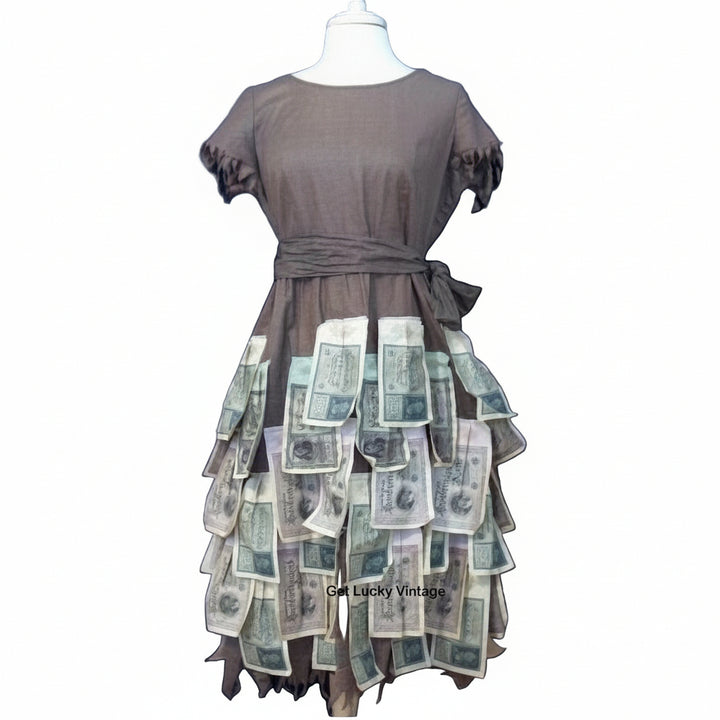 1920s Post WW1 German Hyperinflation Money Dress.