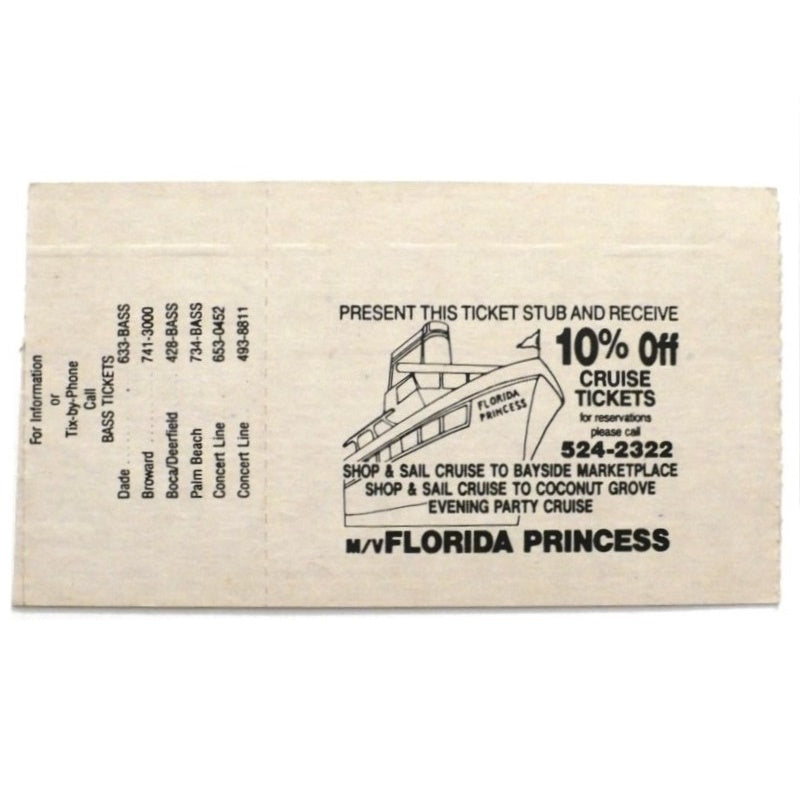 David Lee Roth Skyscraper Tour Dress Rehearsal Ticket 1988