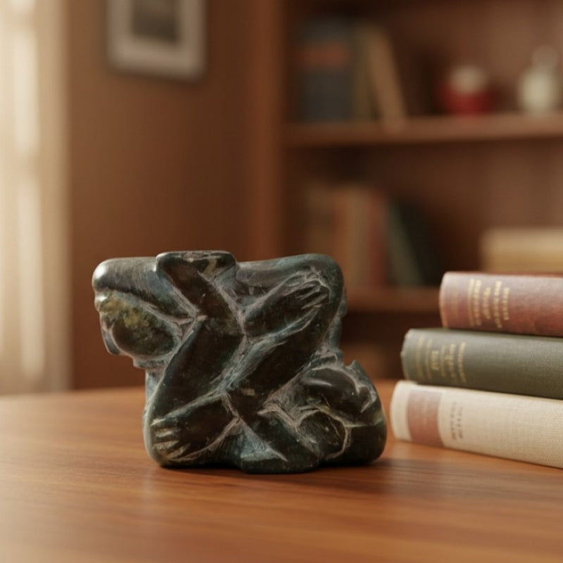 Erotic Inuit Folk Art Soapstone Carving.