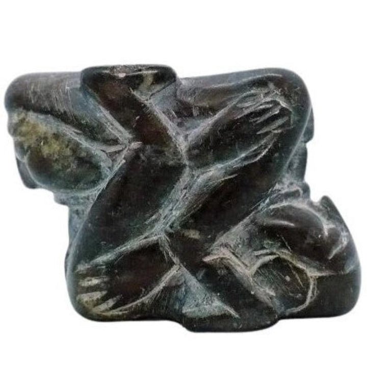 Erotic Inuit Folk Art Soapstone Carving