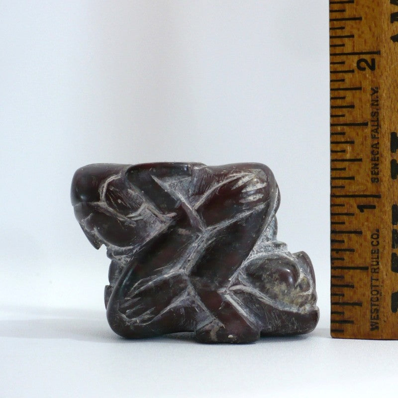 Erotic Inuit Folk Art Soapstone Carving Figurine.