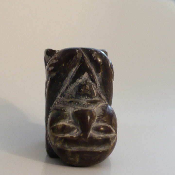 1970s Erotic Mexican Folk Art Carving, rotating view 3.