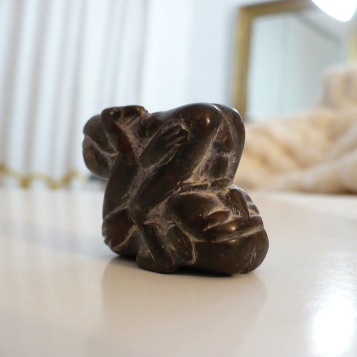 1970s Erotic Mexican Folk Art Carving, rotating view 5.