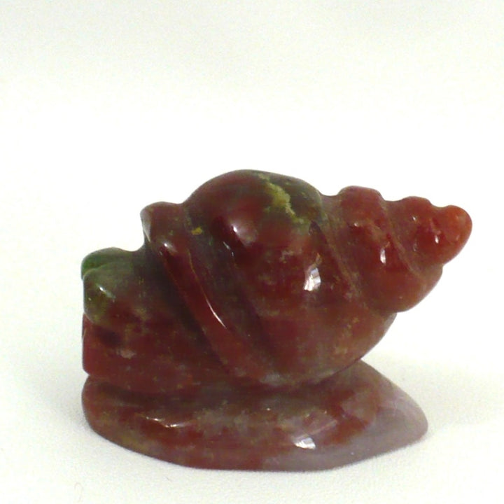 Vintage Carved Conch or Snail Figurine Micro Landscape