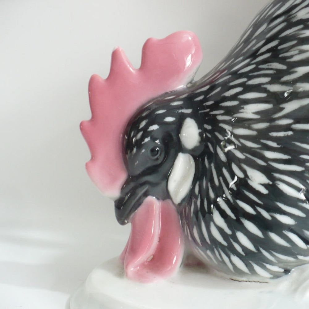 1920s Porcelain Rooster by Pfeiffer & Lowenstein.