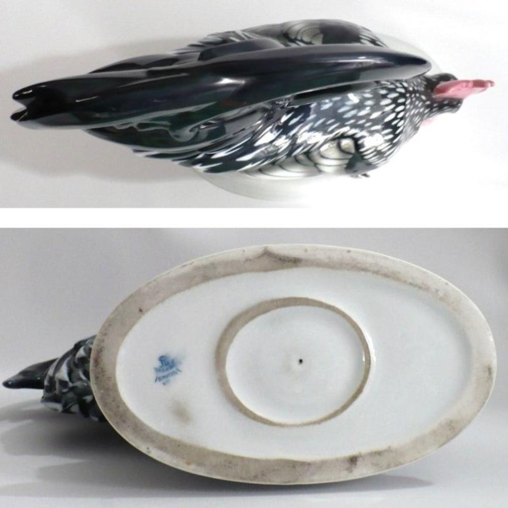 1920s Porcelain Rooster by Pfeiffer & Lowenstein.