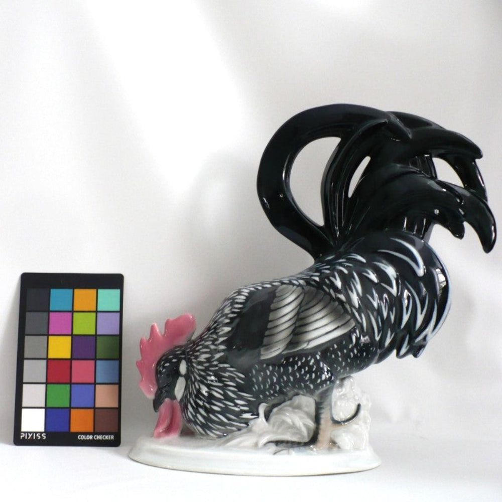 1920s Porcelain Rooster by Pfeiffer & Lowenstein.