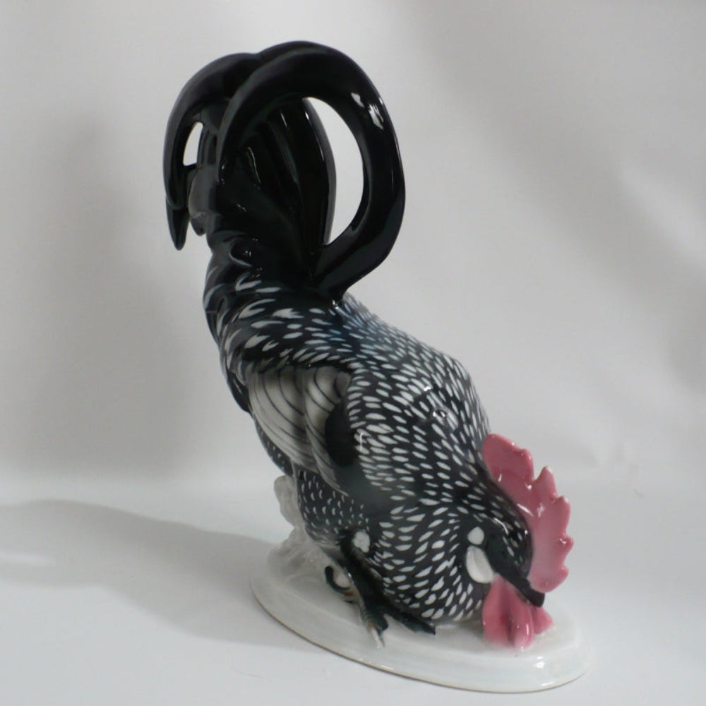 1920s Porcelain Rooster by Pfeiffer & Lowenstein.