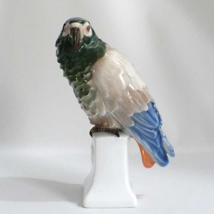 1919 Porcelain Parrot by Moldenhauer for Rosenthal Figurine.