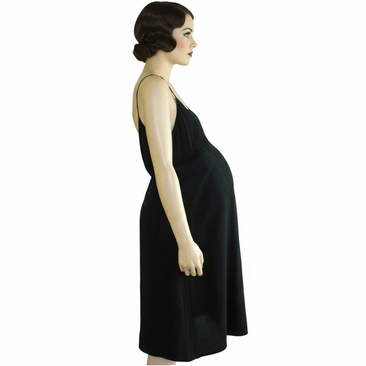 1910-1920s Silk Maternity Slip, Medium