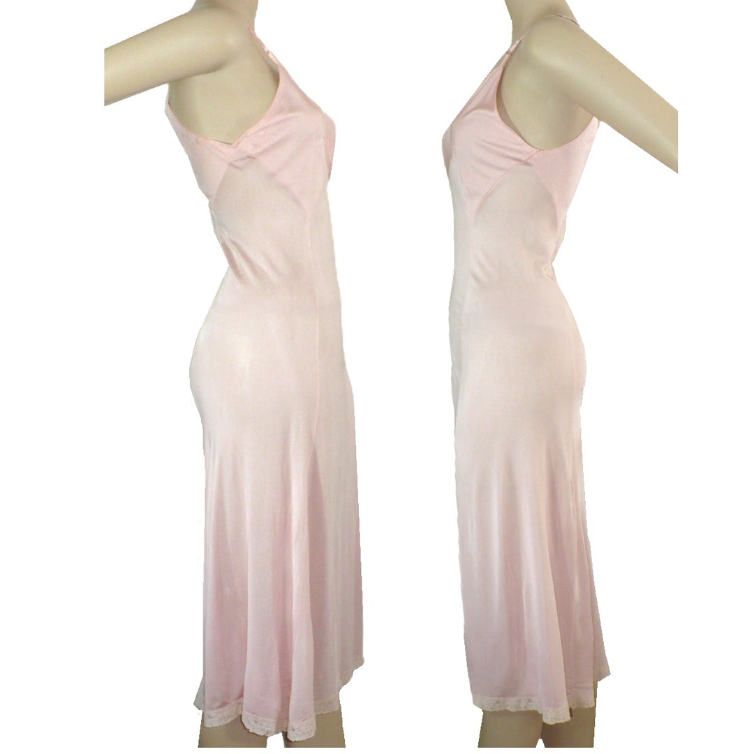 1930s Pink Clinger Slip X-Small
