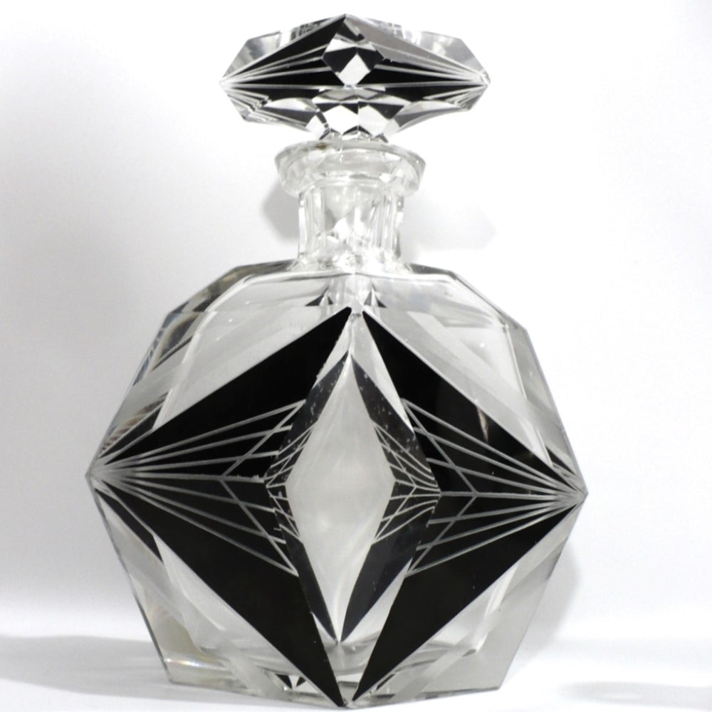 1930s Palda Crystal Liquor Decanter.