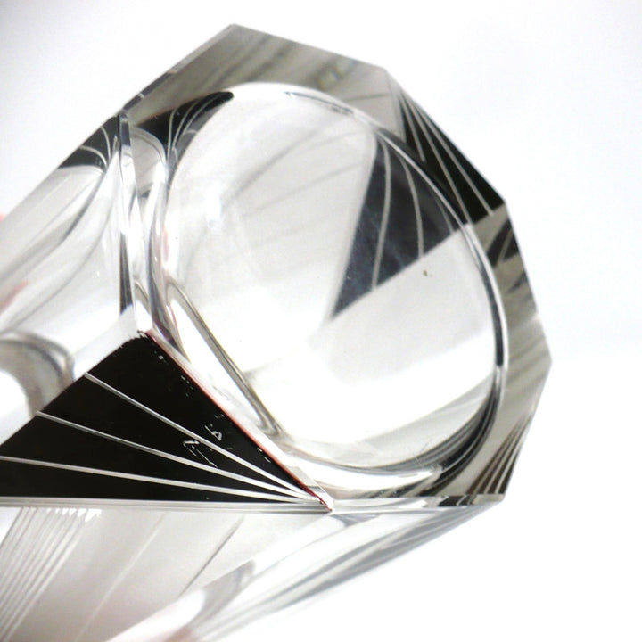 1930s Vintage Karel Karl Palda Art Deco Cocktail Shaker Czech Crystal Barware.