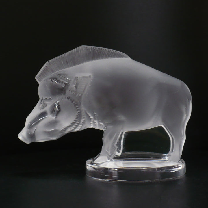 Lalique Perche Sanglier Wild Boar Mascot Crystal Ornament Bouchons de Radiateur